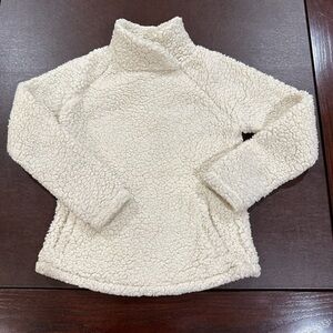Balance collection xs fuzzy active sweater like new cream ivory turtleneck